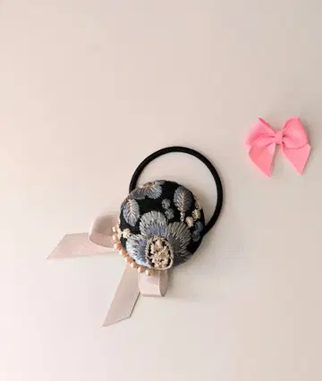 머리끈 인도 자수