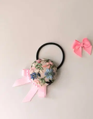 머리끈 인도 자수