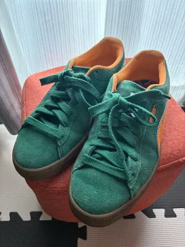 Puma 그린/오렌지 스니커즈