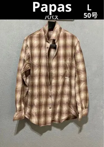 파파스 남성용 셔츠 50호 L