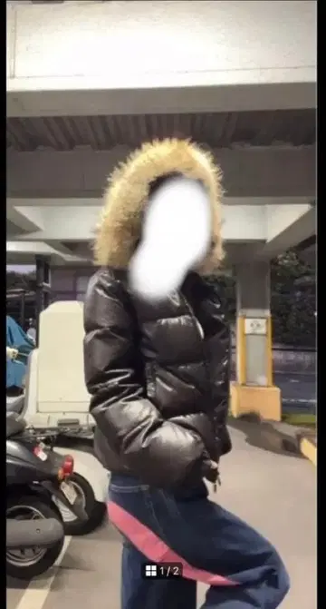 최저가! 정품! DUVETICA 퍼 달린 다운 자켓