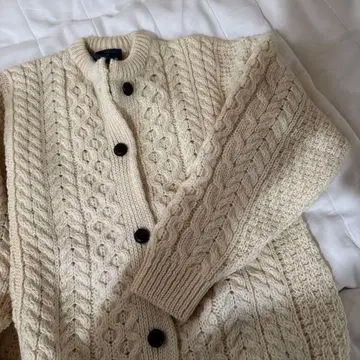 aran 케이블 니트 가디건