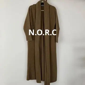 N.O.R.C 브라운 롱 가디건