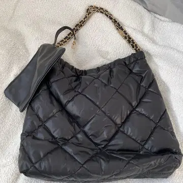 ships any 퀼팅 체인 백 블랙