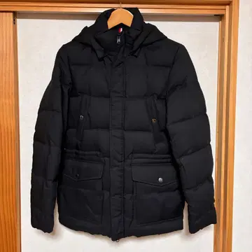 TK MIXPICE 블랙 기모 후드 다운 자켓 다운 80% 사이즈 M