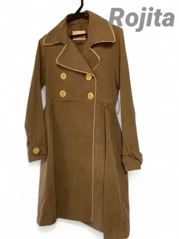 로지타 브라운 더블 브레스트 코트