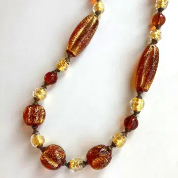 이탈리아제 베네치안 유리 롱 목걸이