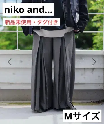 [니코앤드] be with M Misayo 프론트 턱 팬츠