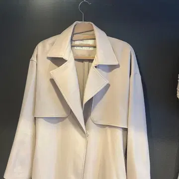 NATURAL BEAUTY BASIC 아이보리 롱 코트