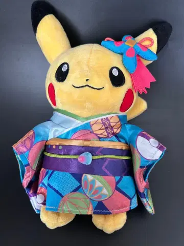 피카츄 봉제 인형 포켓몬 센터 카나자와 한정판 카가 기모노
