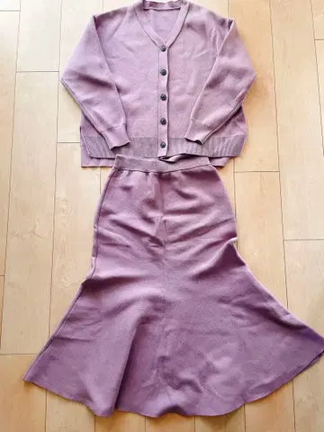 JUSGLITTY 니트 스커트 셋업