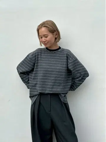 TODAYFUL Border Long T-shirts