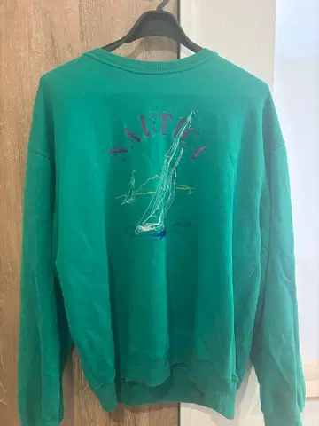 구제 의류 NAUTICA 그린 세일링 자수 트레이닝복 XL