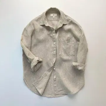 BANANA REPUBLIC 린넨 셔츠 쉘 버튼