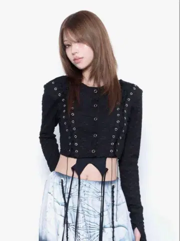 theredthread S lace up cardigan