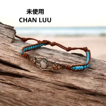 CHANLUU 실버 플레이트 터콰이즈 팔찌 아메리카 원주민