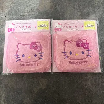 편의점 한정판 헬로키티 손수건 파우치 핫팩 포함