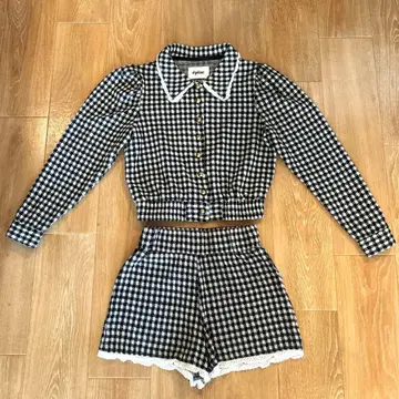 epine 깅엄 체크 셋업