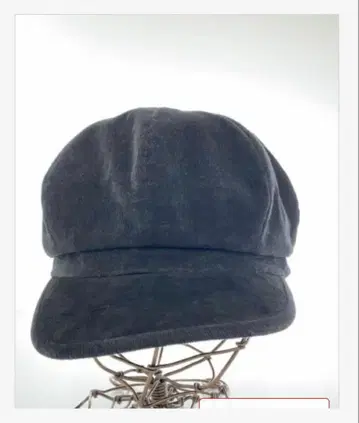 카시라 헌팅 캡 ZKN01604 스웨이드 블랙