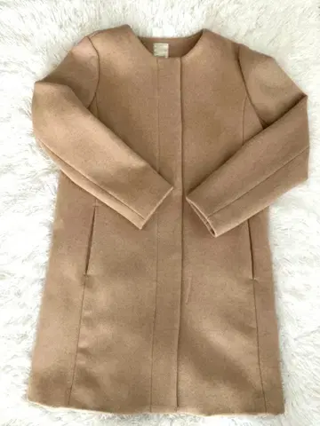 [ 새상품급 ] 테치치 Te chichi 베이지 노카라 롱 코트 M