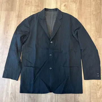 Graphpaper 그라프 페이퍼 블랙 스트라이프 테일러드 자켓