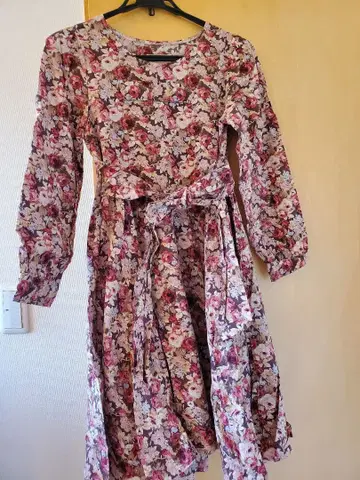 Favorite 플라워 프린트 롱 원피스