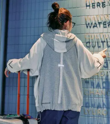 니코앤드 [be with M] 미사요 하기 후드티 그레이