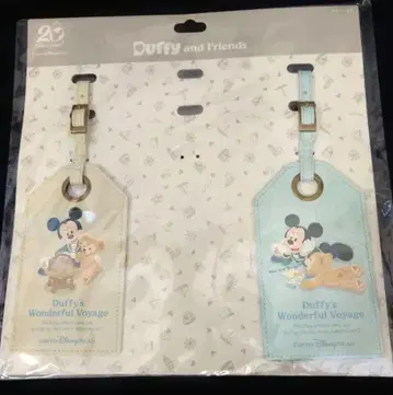도쿄디즈니씨 더피 미키 러기지 택 2개 세트