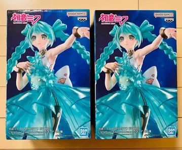 하츠네 미쿠 Clearluxe EmeraldGem 피규어 2체 세트