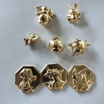 포켓몬 베스트위시 메탈 컬렉션 금 골드 전 8점