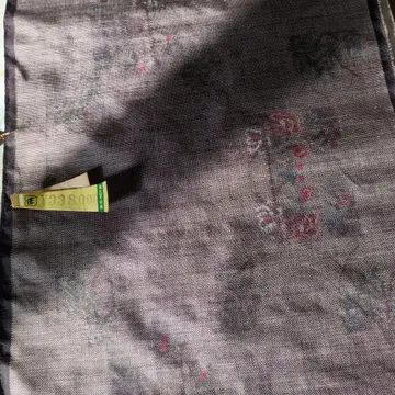 오시마 명주 꽃무늬 기모노 보라색