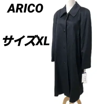 ARICO 캐시미어 100% 롱 코트 13R 블랙