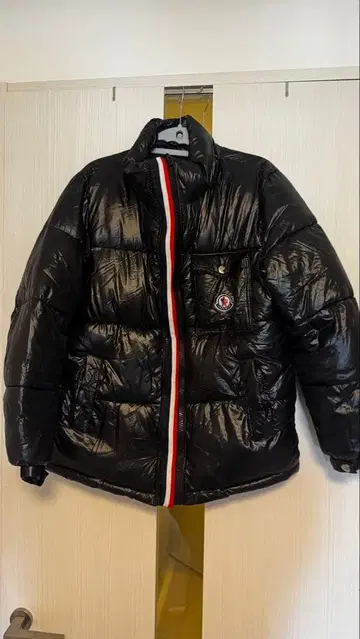 블랙 다운 자켓 남성용