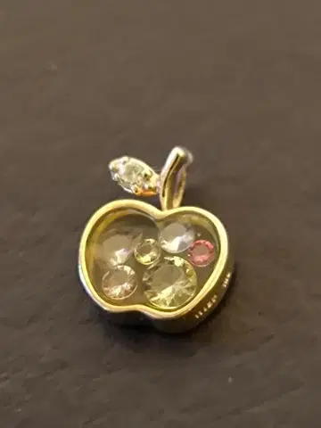 WISP 위스프 K10 금 골드 애플 사과 펜던트 탑