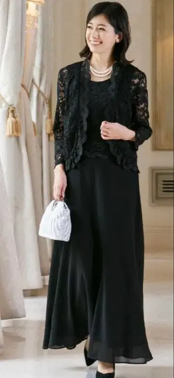 마더스 드레스 알즈 가운 LL 블랙