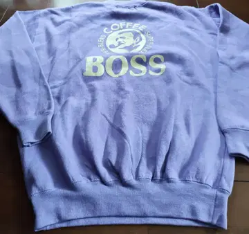 BOSS 로고 프린트 퍼플 맨투맨 ALASKO