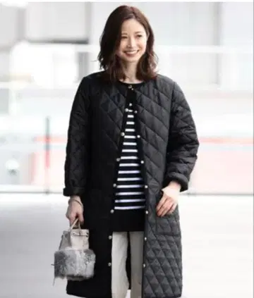 BEAMS Traditional Weatherwear 블랙 코트 36