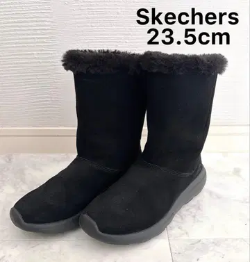 [ Skechers ] 스케쳐스/블랙/블랙/어그 부츠/23.5cm