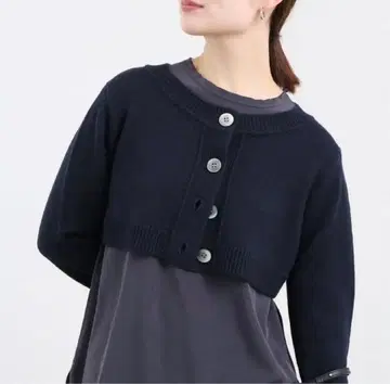 IENA 이에나 CODE 숏 풀오버 네이비