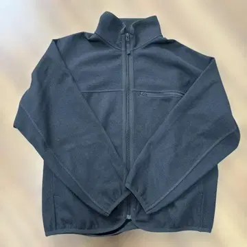 UNIQLO U 다크 그레이 브러쉬드 저지 블루종