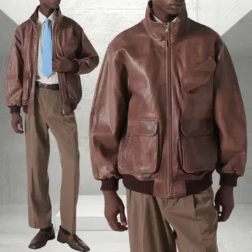 HEAVY LAMB LEATHER ZIP BLOUSON 1