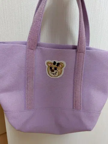 페일러 올드 테디걸 와펜 토트백 스몰 페일 퍼플