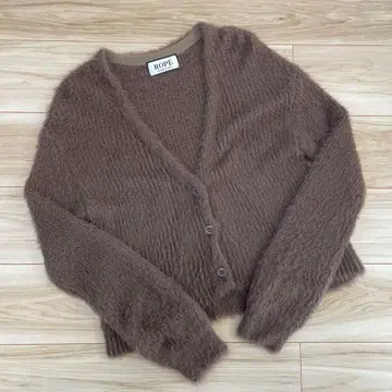 ROPE 니트 브라운 가디건 긴팔