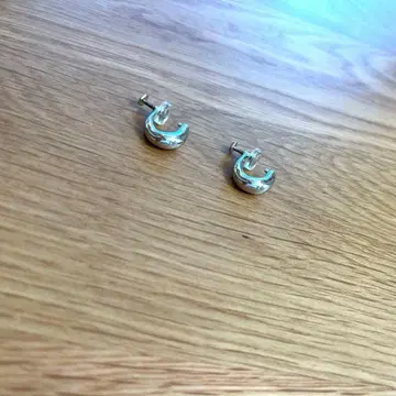 드롭 후프 귀찌 ete 실버