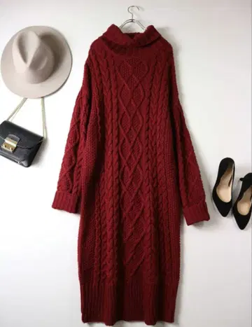 새상품급 ROSE BUD 니트 원피스 프리 사이즈