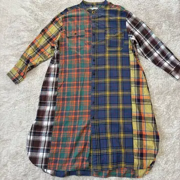 로데오 크라운 체크 셔츠 원피스 새상품급