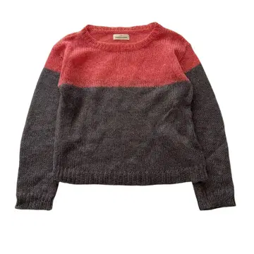 GRACE BARNES 그레이스 반스 모헤어 울 바이컬러 니트 M