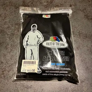 FRUIT OF THE LOOM 카네코 에이지 셋업 맨투맨 S 블랙