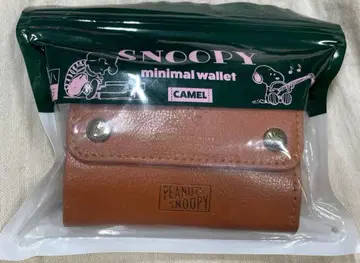 스누피 미니멀 wallet camel