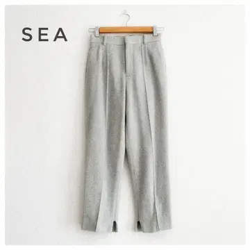 SEA 캐시미어 울 트라우저 센터 프레스 팬츠 그레이 0